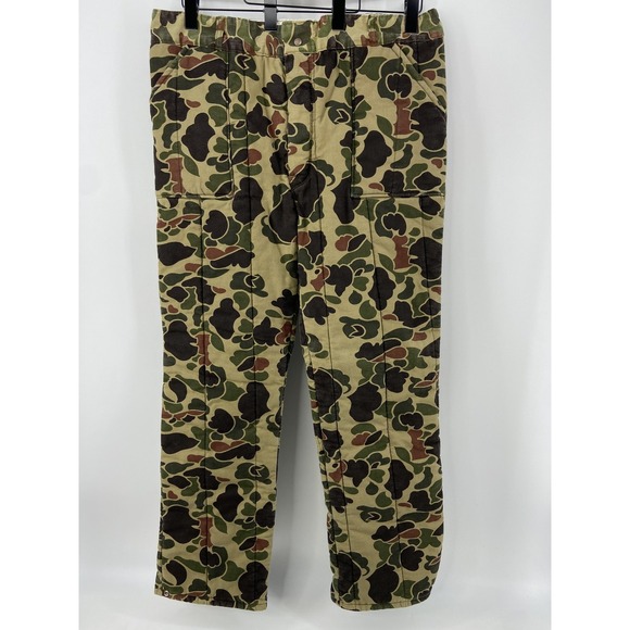 Black Sheep Other - Black Sheep Pants Mens XLarge‎ Brown Duck Camo Insulated Quilted Hunting